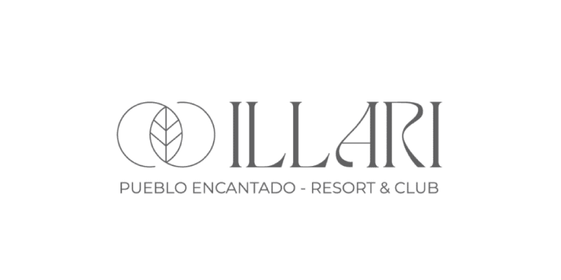ILLARI Pueblo Encantado Resort & Club logo, featuring a stylized leaf design.